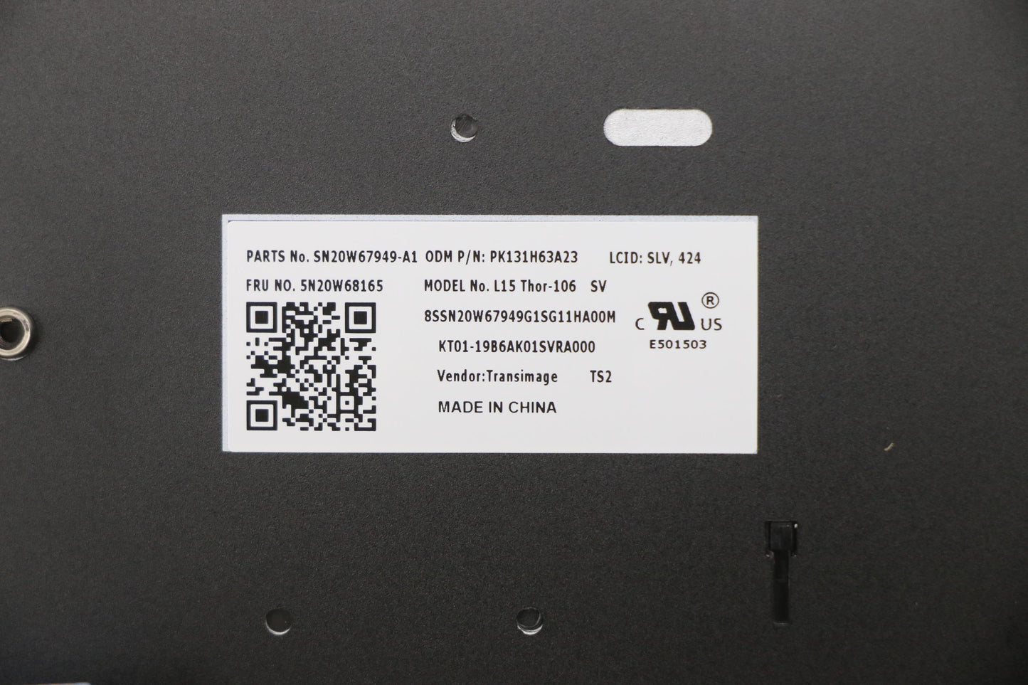 Lenovo Nb_Kyb Cs20L Num Kbd Trinblbsl - 5N20W68165