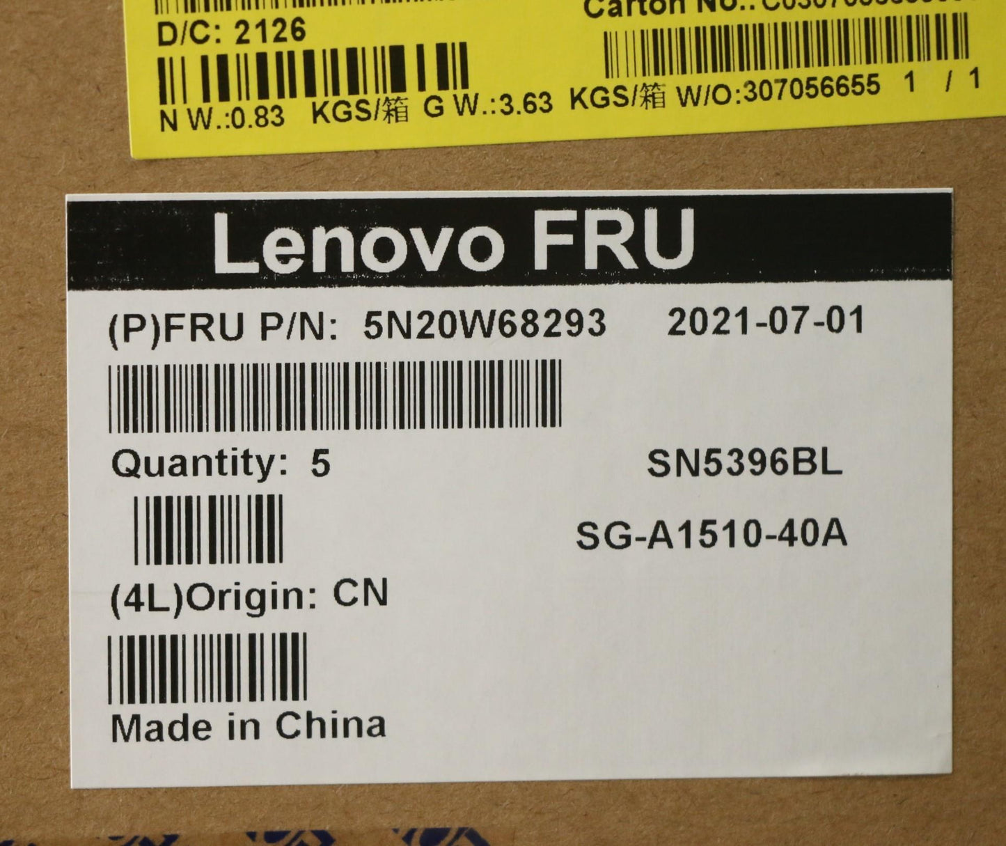 Lenovo Nb_Kyb Cs20L Num Kbd Ltnblbbrl - 5N20W68293