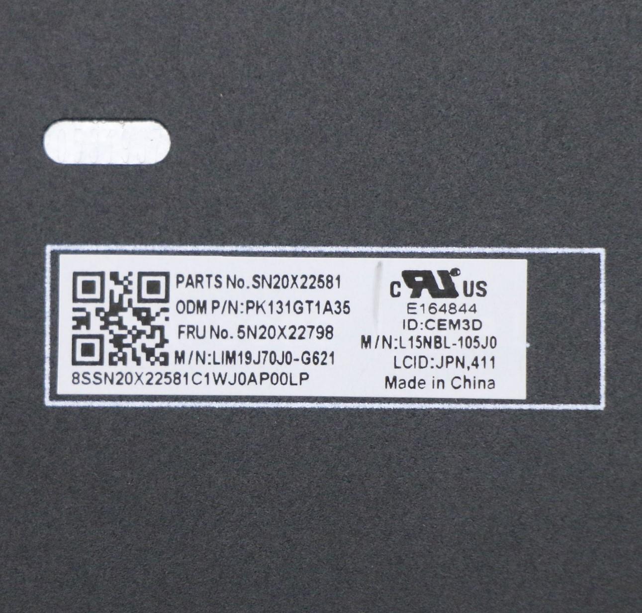 Lenovo Keyboard, Internal - 5N20X22798