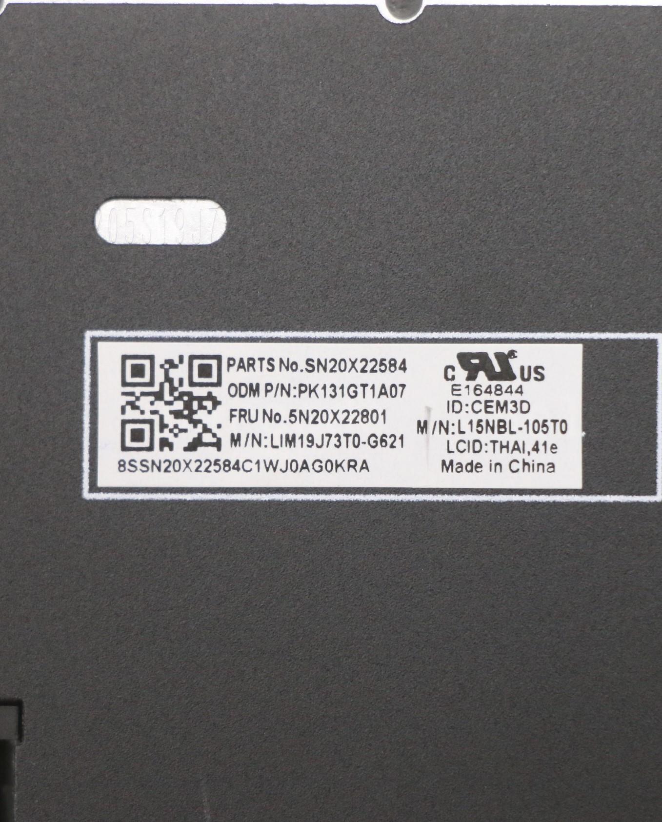 Lenovo Keyboard, Internal - 5N20X22801