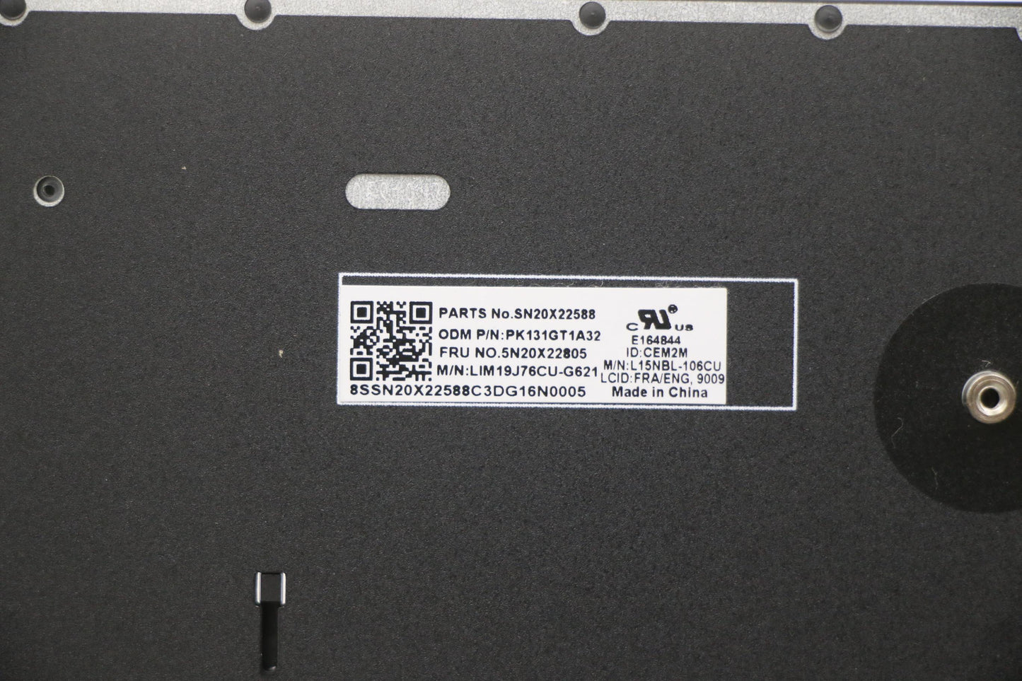 Lenovo Keyboard, Internal - 5N20X22805