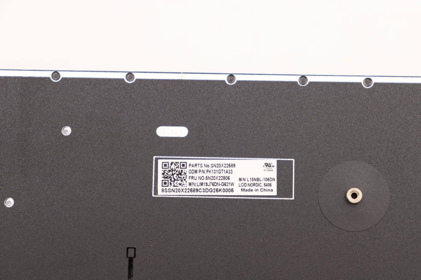 Lenovo Keyboard, Internal - 5N20X22806