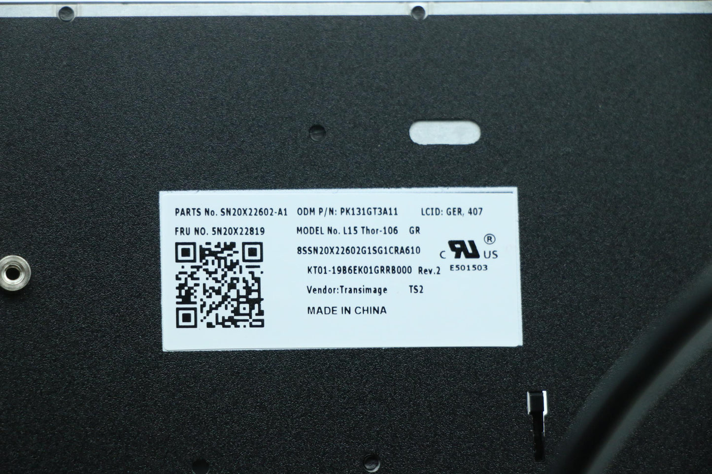 Lenovo Nb_Kyb Tr(P) Cs20 Kbd Trinblbk - 5N20X22819