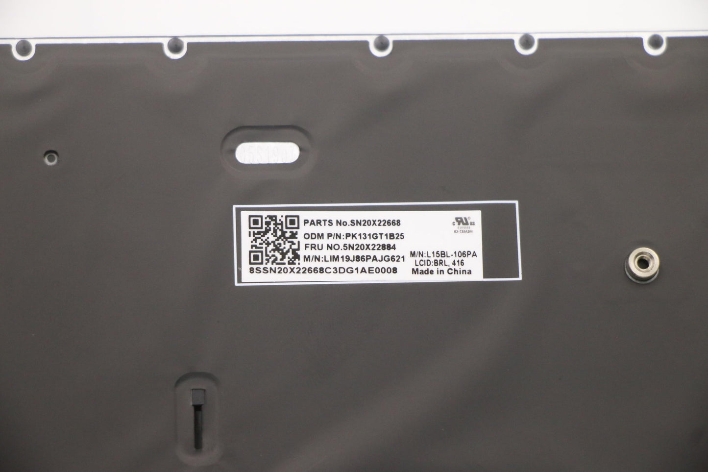 Lenovo Keyboard, Internal - 5N20X22884
