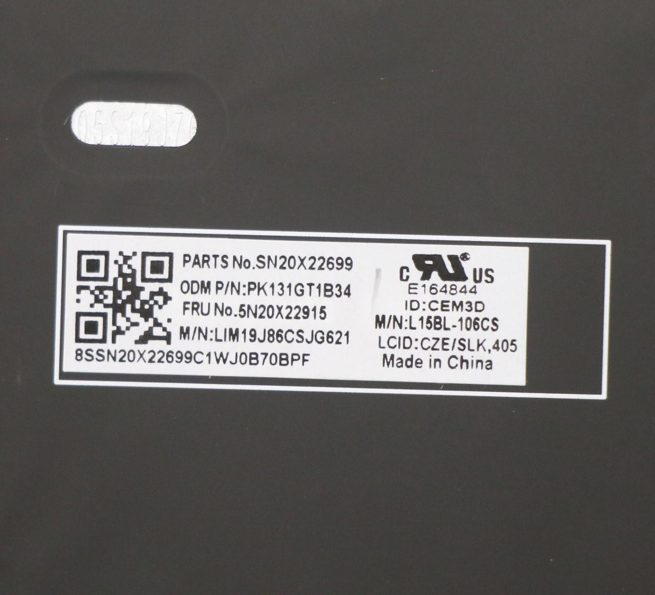 Lenovo Keyboard, Internal - 5N20X22915