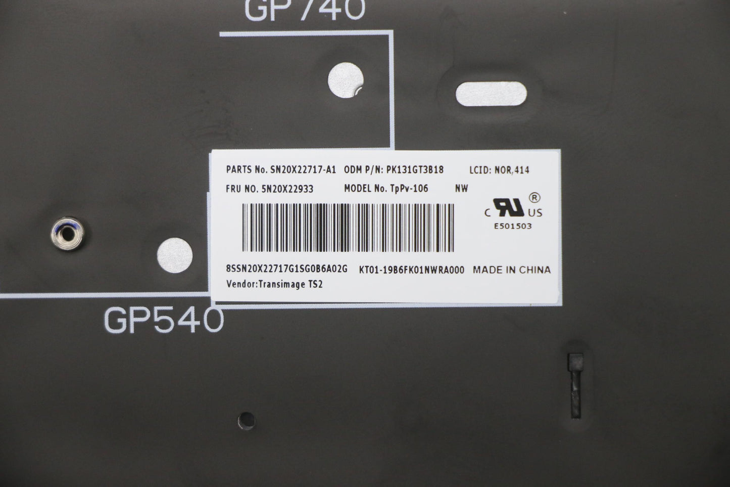 Lenovo Nb_Kyb Tr(P) Cs20 Kbd Triblbkn - 5N20X22933
