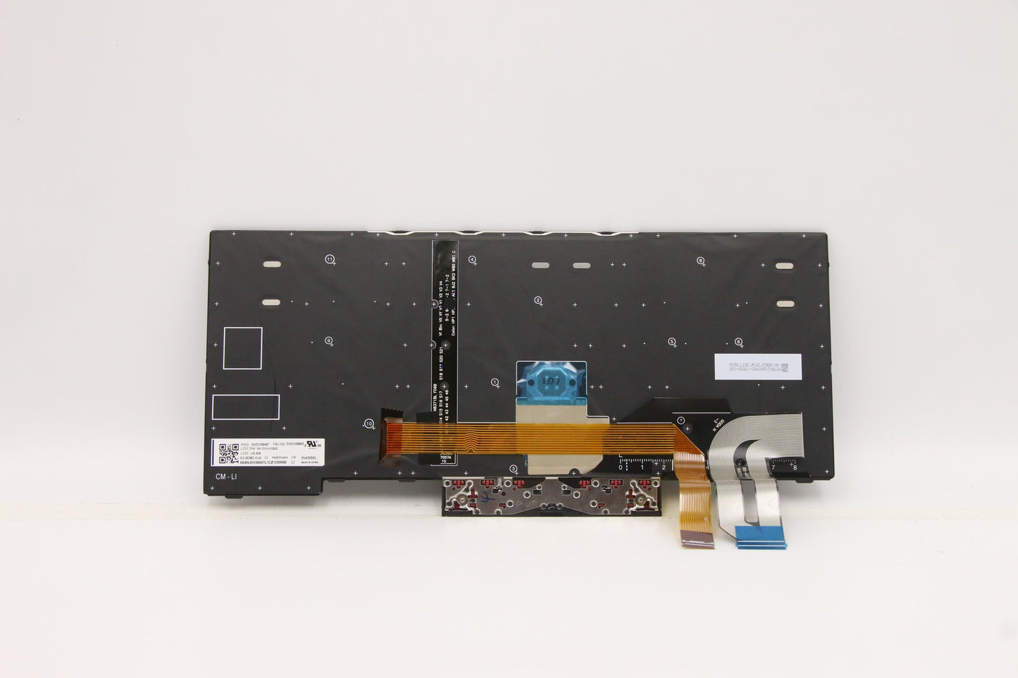 Lenovo Internal Keyboard, USA English, Black, Backlight - 5N20X68845