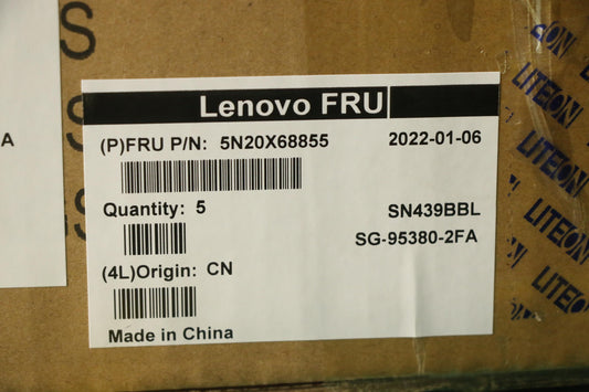 Lenovo Keyboard, Internal - 5N20X68855