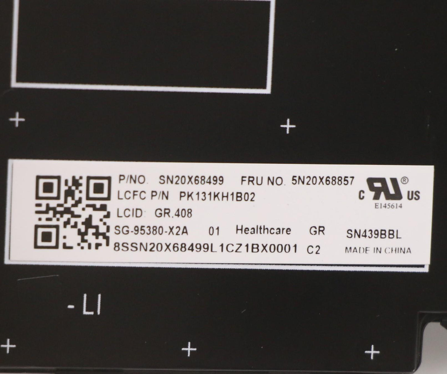 Lenovo Keyboard, Internal - 5N20X68857