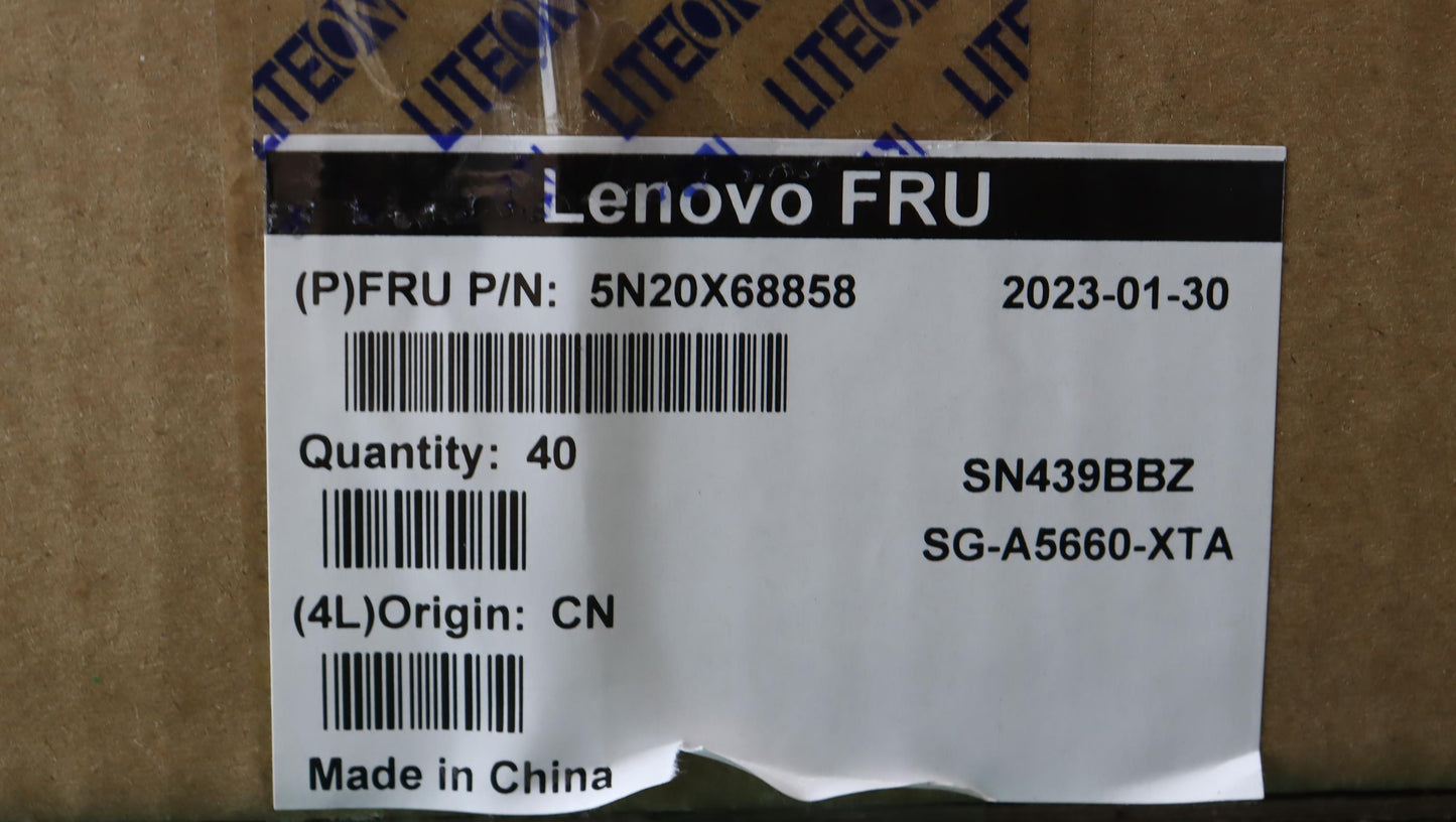 Lenovo Keyboard, Internal - 5N20X68858