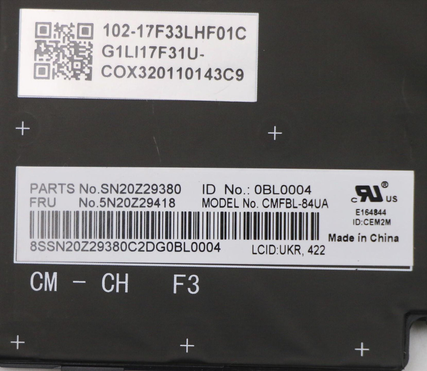 Lenovo Keyboard, External - 5N20Z29418