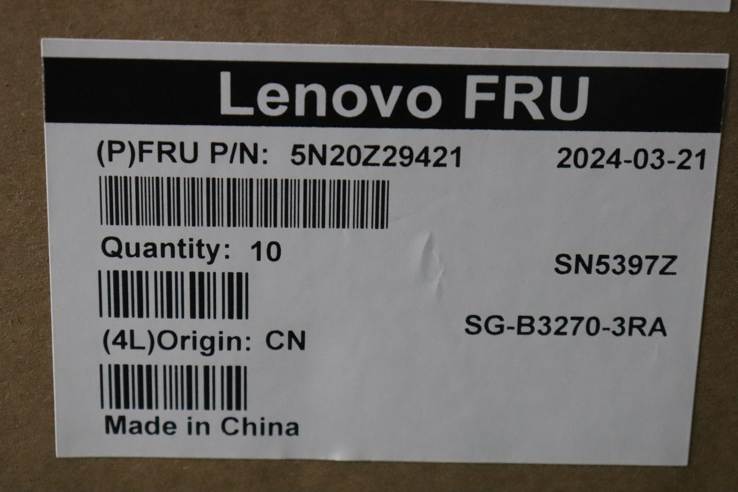 Lenovo Keyboard, External - 5N20Z29421