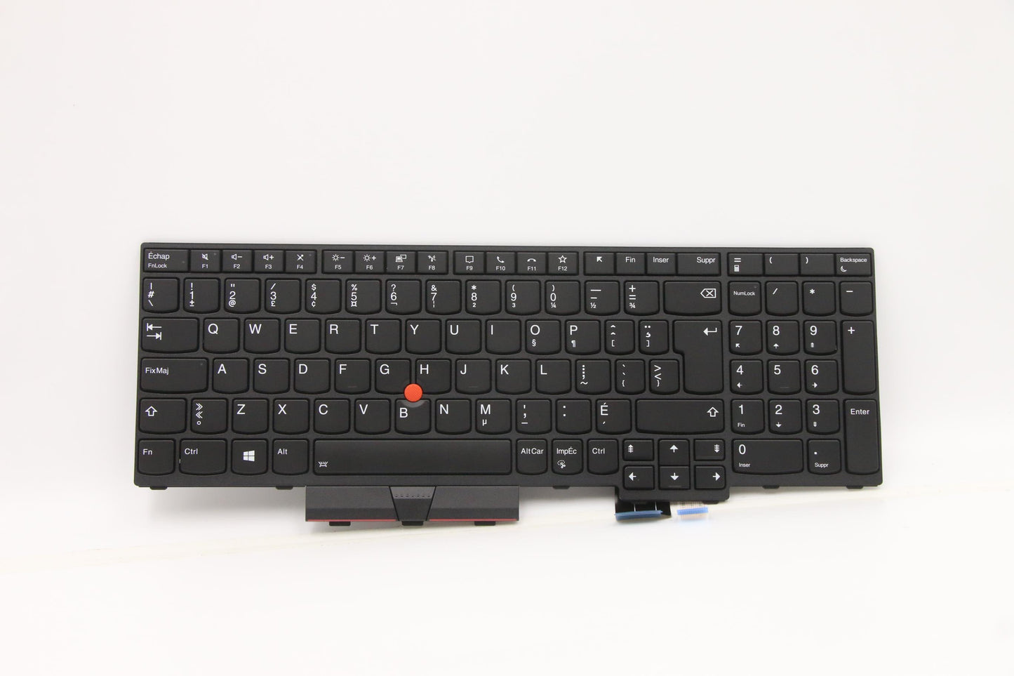 Lenovo Keyboard Internal, Canadian French, Black, Backlight, with Number Pad - 5N20Z74787