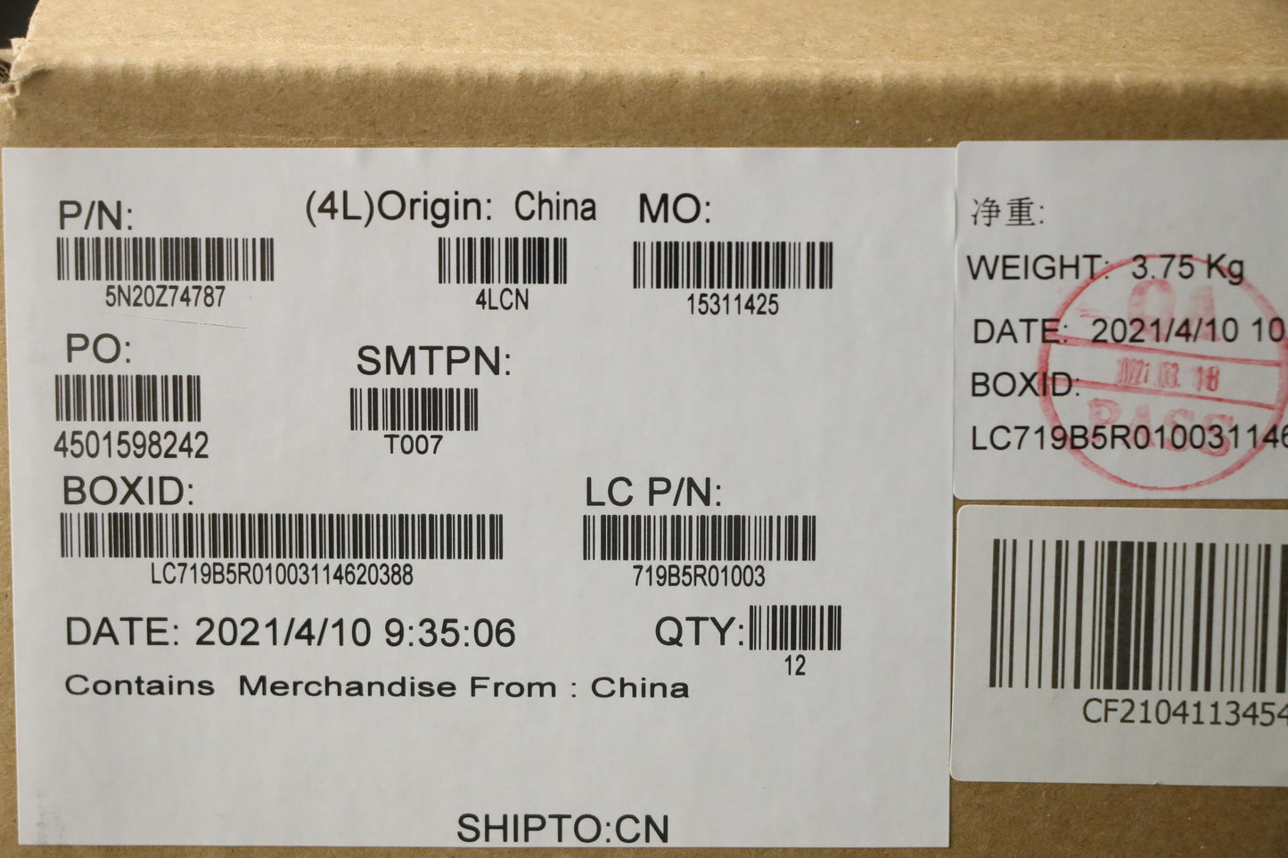 Lenovo Keyboard Internal, Canadian French, Black, Backlight, with Number Pad - 5N20Z74787