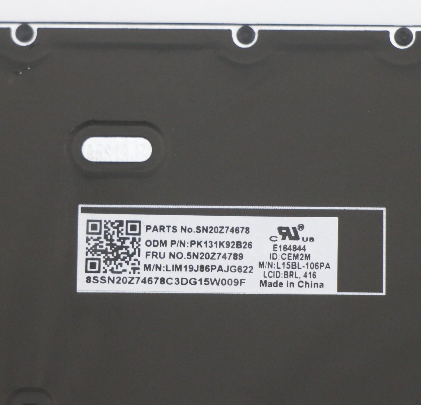Lenovo Keyboard, Internal - 5N20Z74789