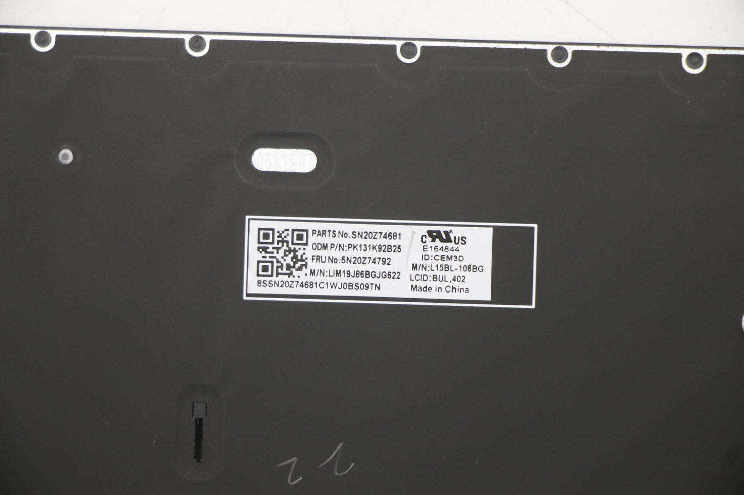 Lenovo Keyboard, Internal - 5N20Z74792