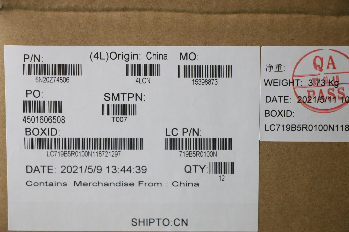 Lenovo Keyboard, Internal - 5N20Z74806