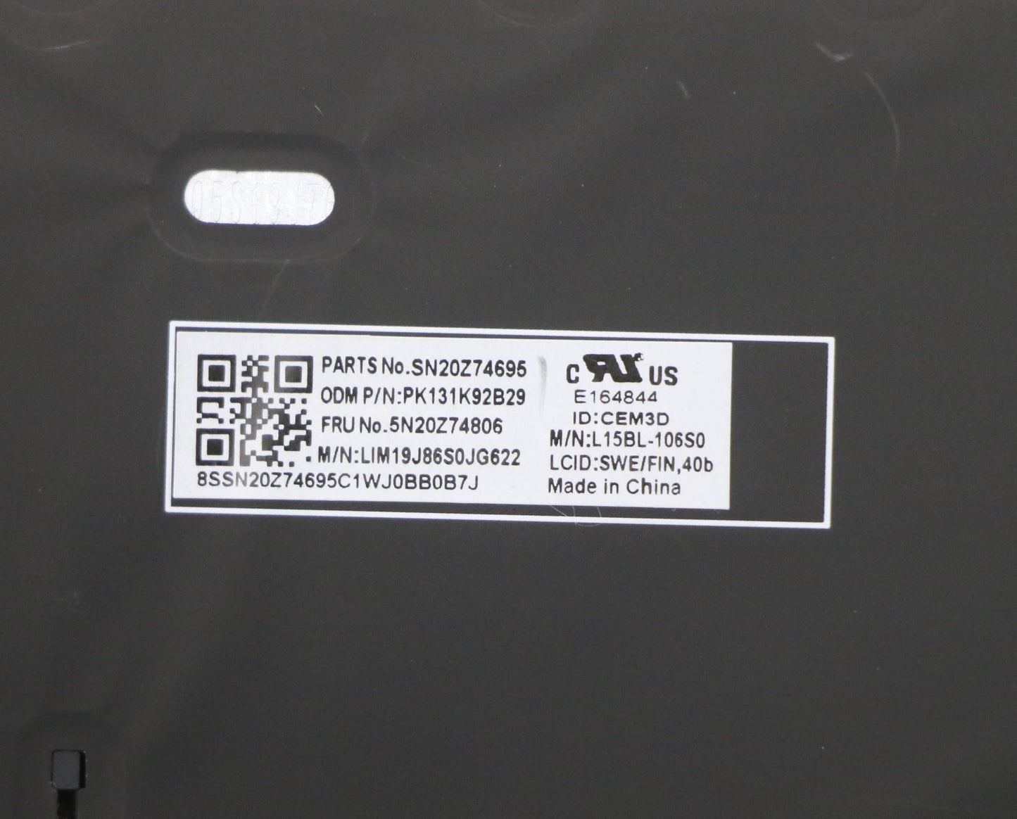 Lenovo Keyboard, Internal - 5N20Z74806