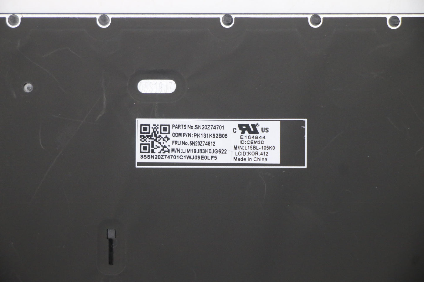 Lenovo Keyboard, Internal - 5N20Z74812