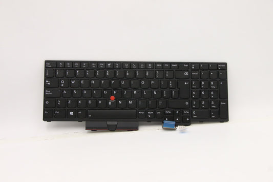 Lenovo Internal Keyboard, Spanish LA Layout, Black, Backlit, with Numeric Keypad - 5N20Z74825