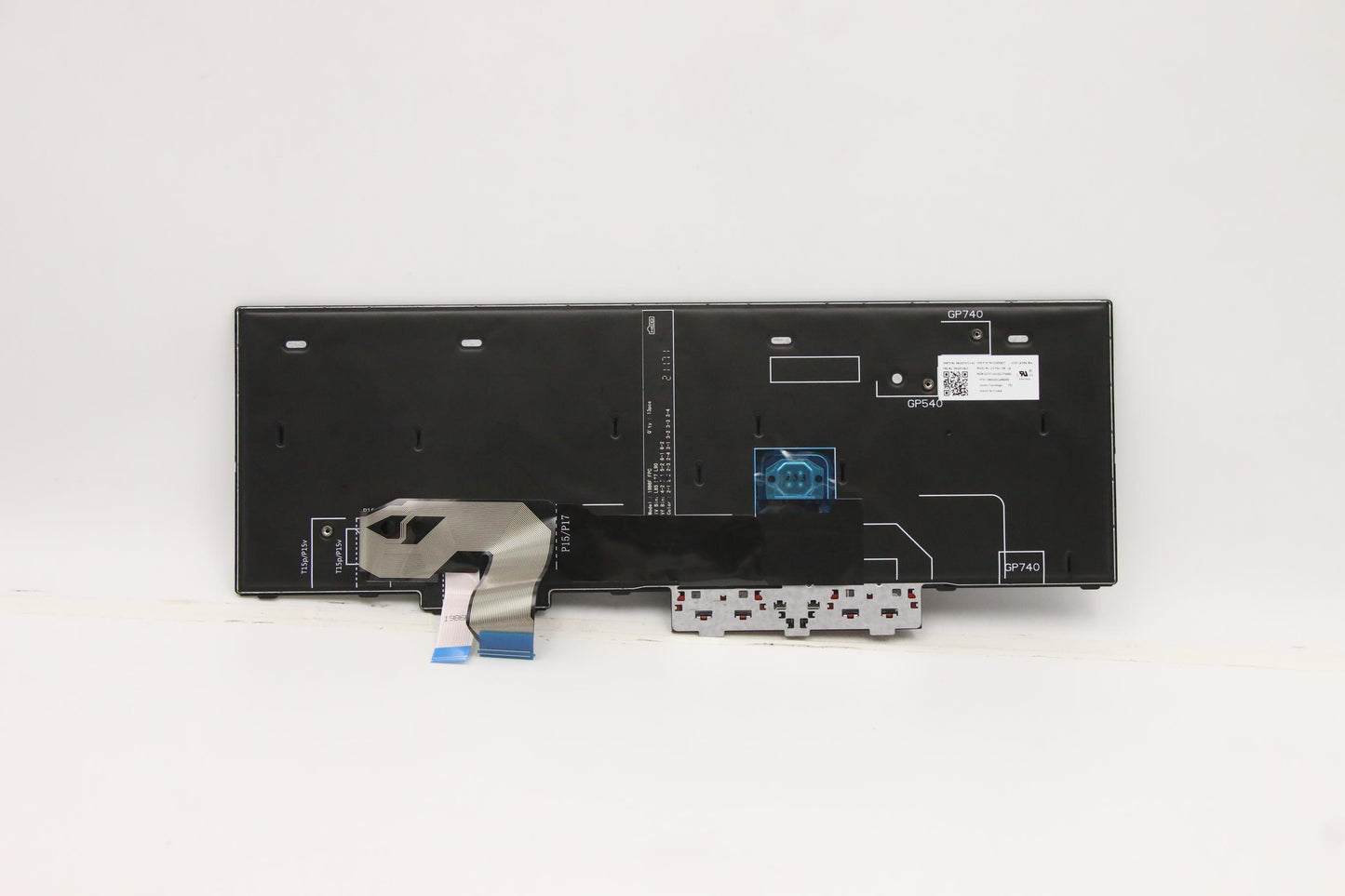 Lenovo Internal Keyboard, Spanish LA Layout, Black, Backlit, with Numeric Keypad - 5N20Z74825