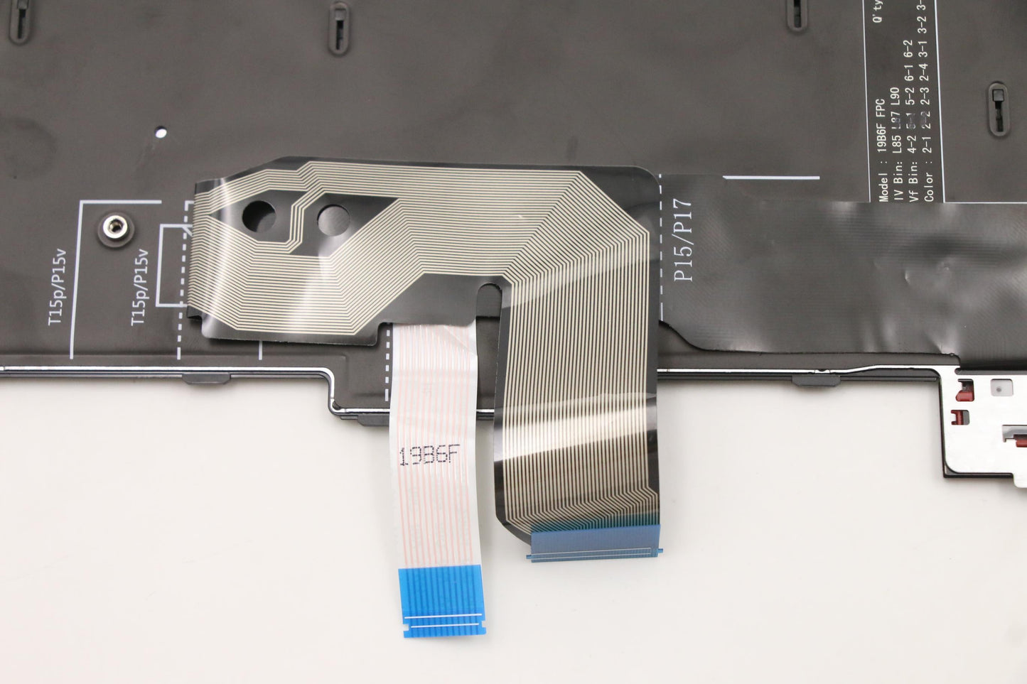 Lenovo Internal Keyboard, Spanish LA Layout, Black, Backlit, with Numeric Keypad - 5N20Z74825