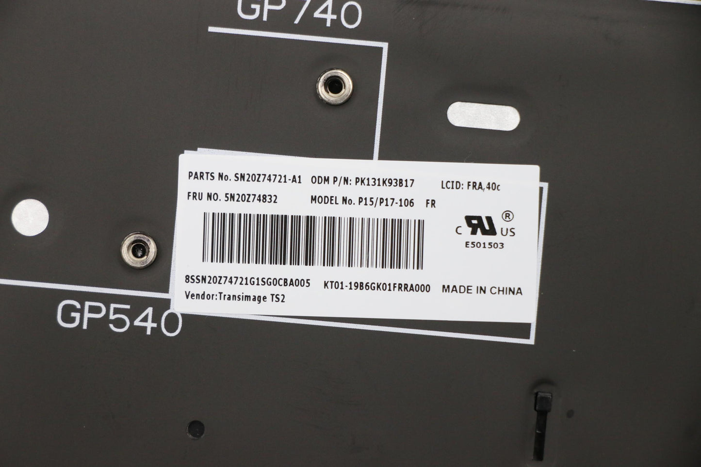 Lenovo Nb_Kyb Cs20 P Nm Kbd Triblbkfr - 5N20Z74832
