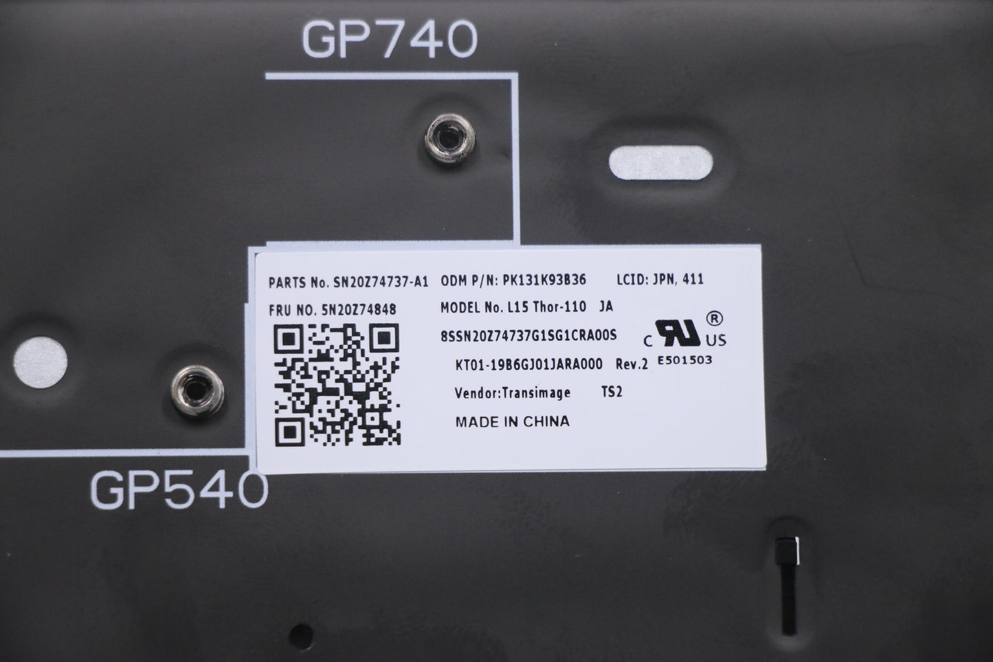 Lenovo Nb_Kyb Cs20 P Nm Kbd Triblbkjp - 5N20Z74848