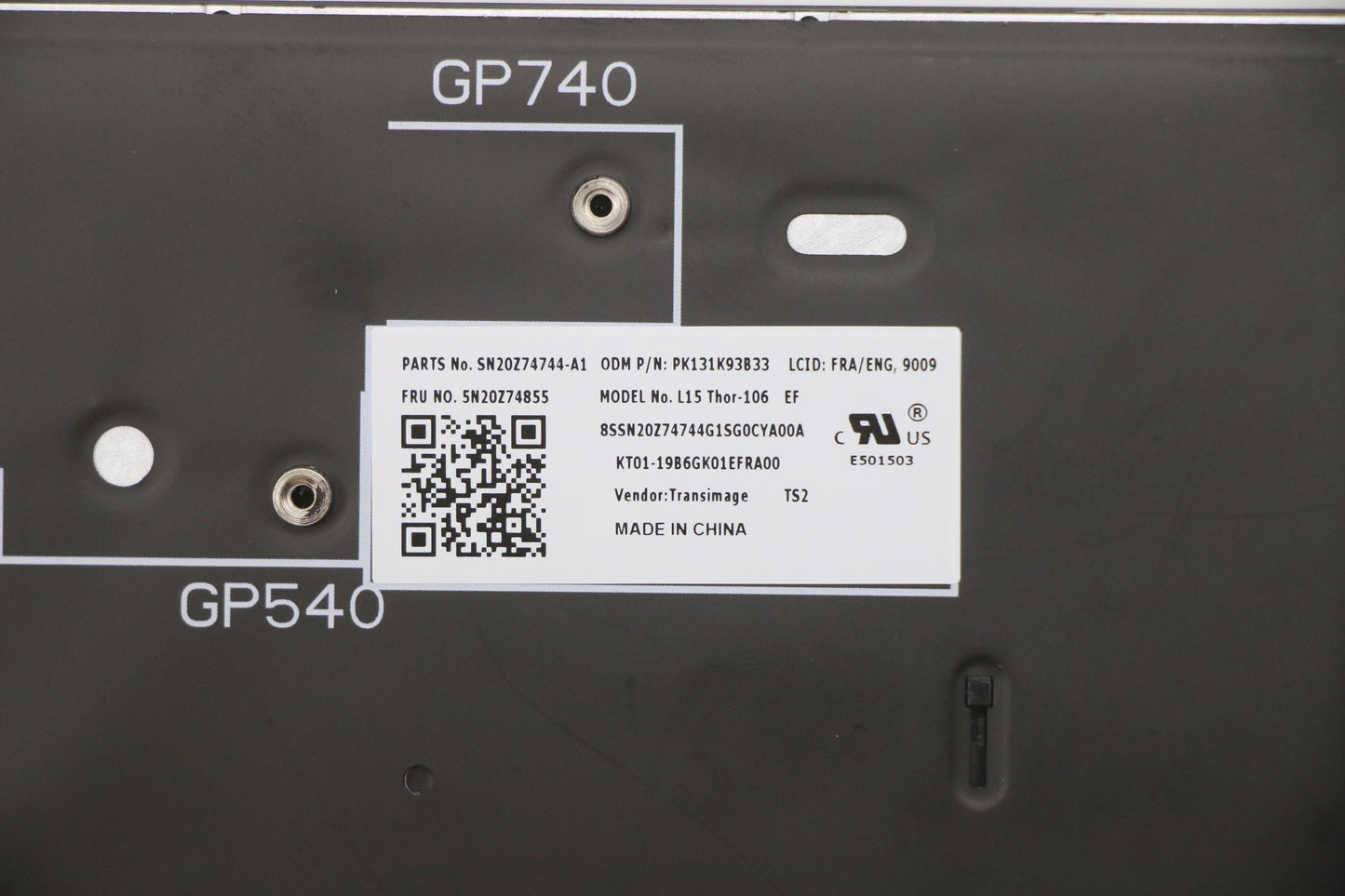 Lenovo Nb_Kyb Cs20 P Nm Kbd Triblbkfr - 5N20Z74855