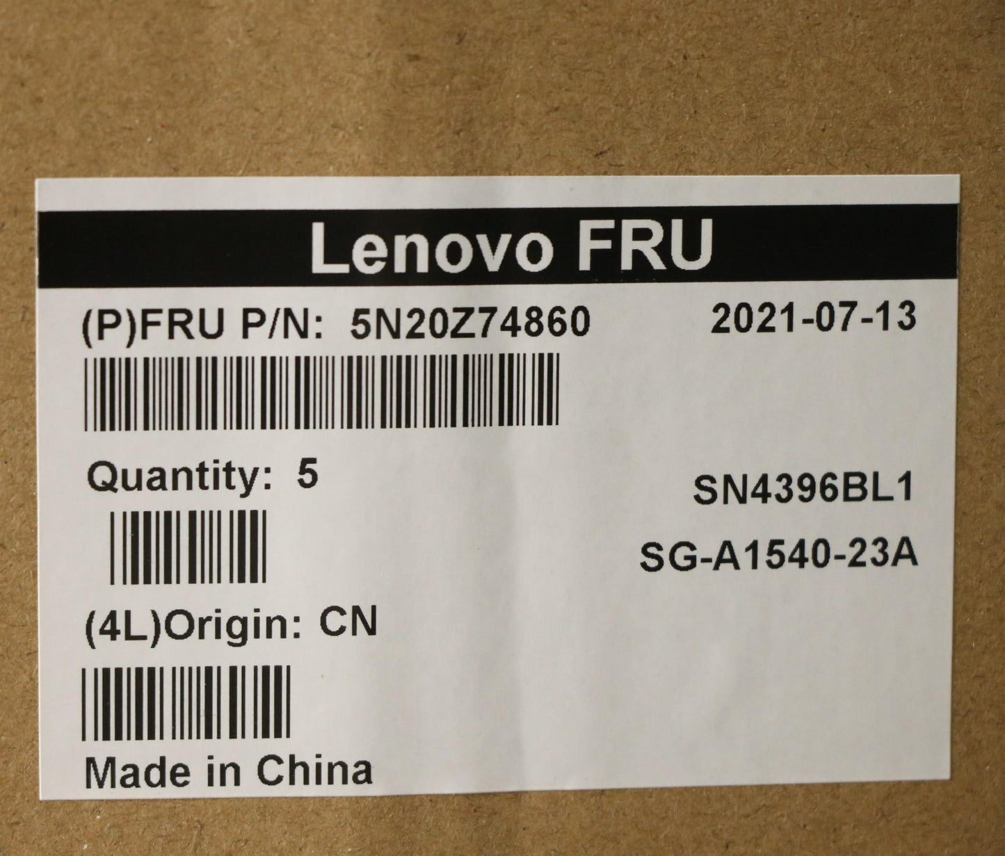 Lenovo Keyboard, Internal - 5N20Z74860