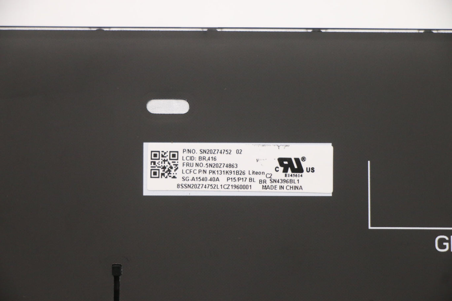 Lenovo Keyboard, Internal - 5N20Z74863