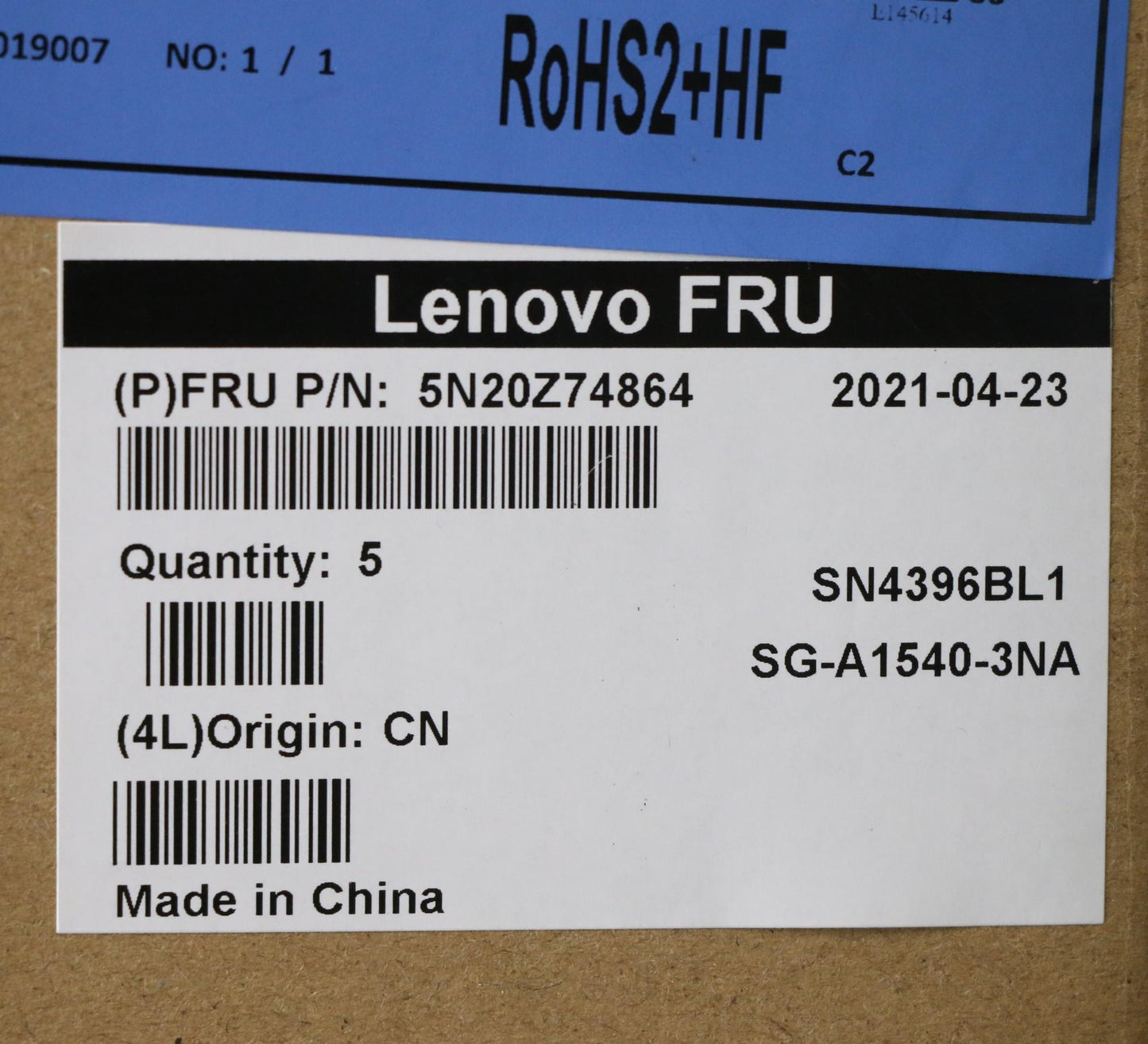 Lenovo Keyboard, Internal - 5N20Z74864