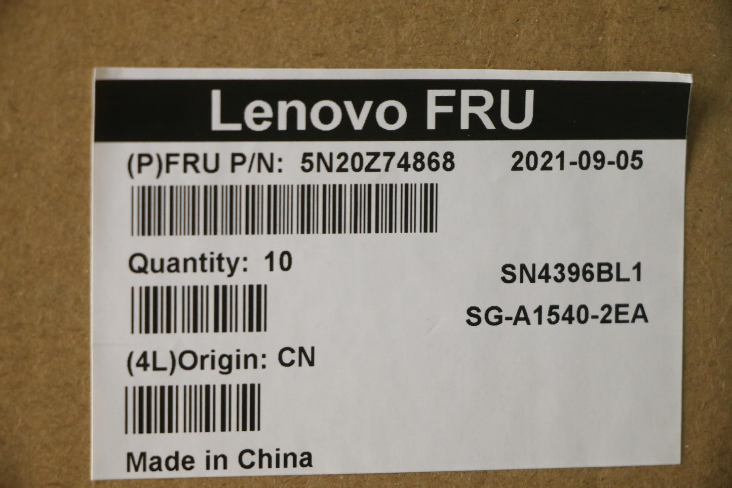 Lenovo Keyboard, Internal - 5N20Z74868