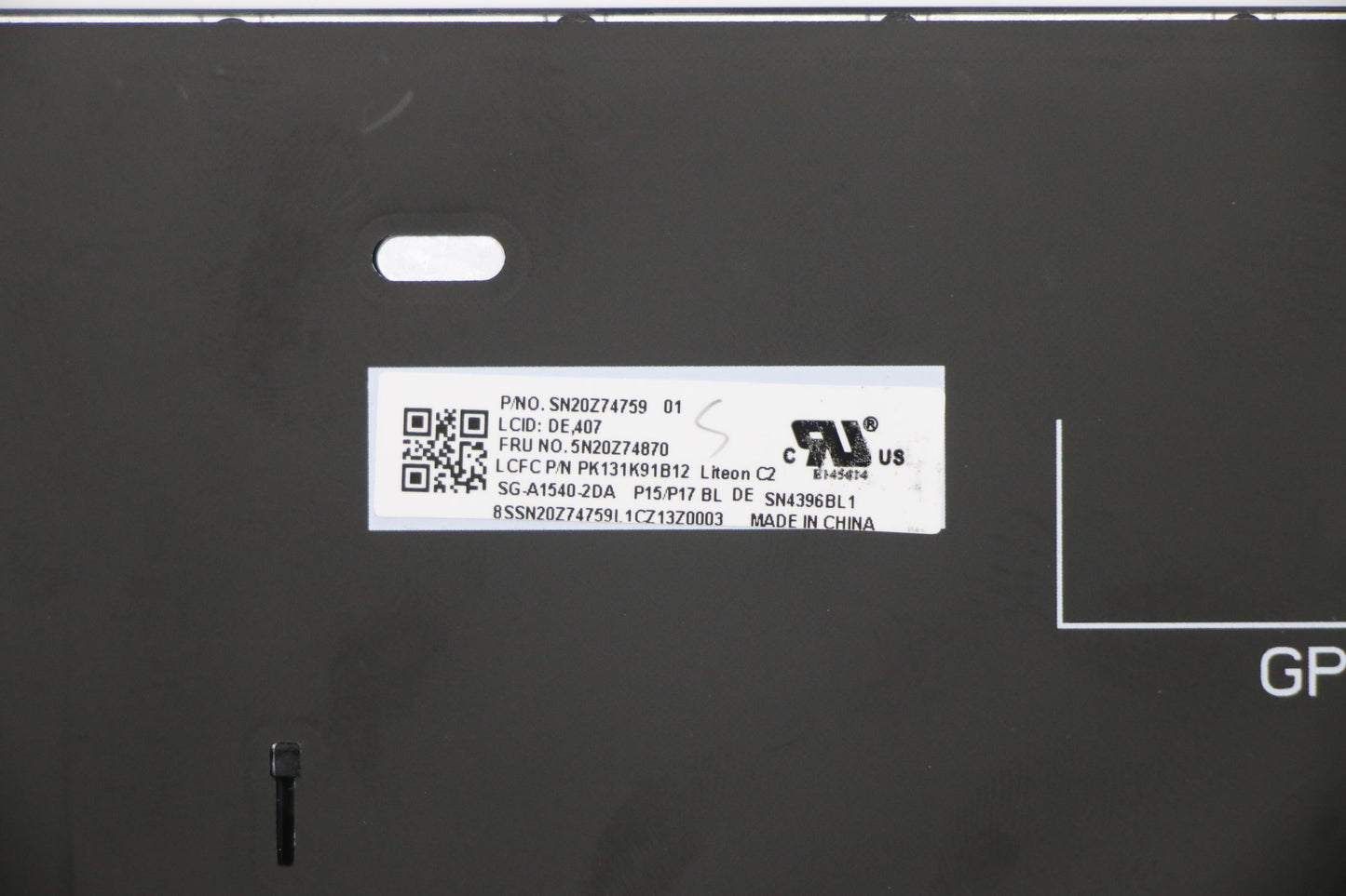 Lenovo Keyboard, Internal - 5N20Z74870