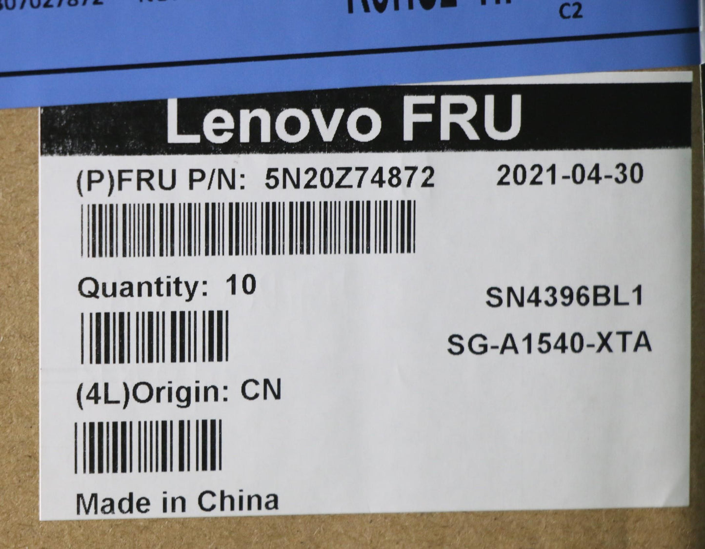 Lenovo Keyboard, Internal - 5N20Z74872