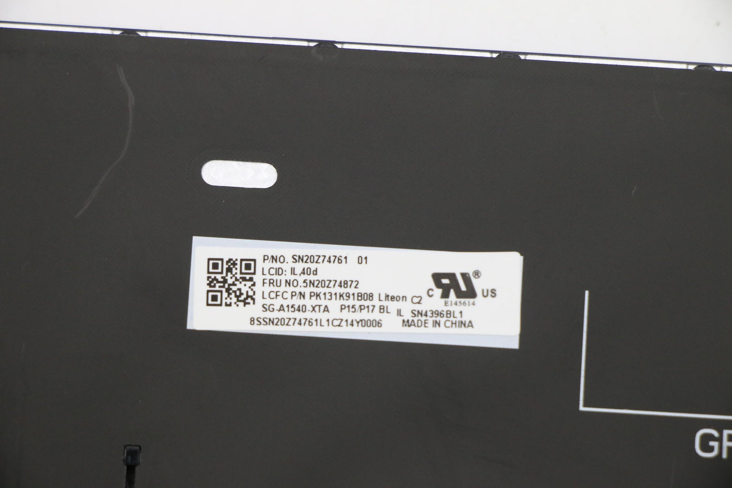 Lenovo Keyboard, Internal - 5N20Z74872