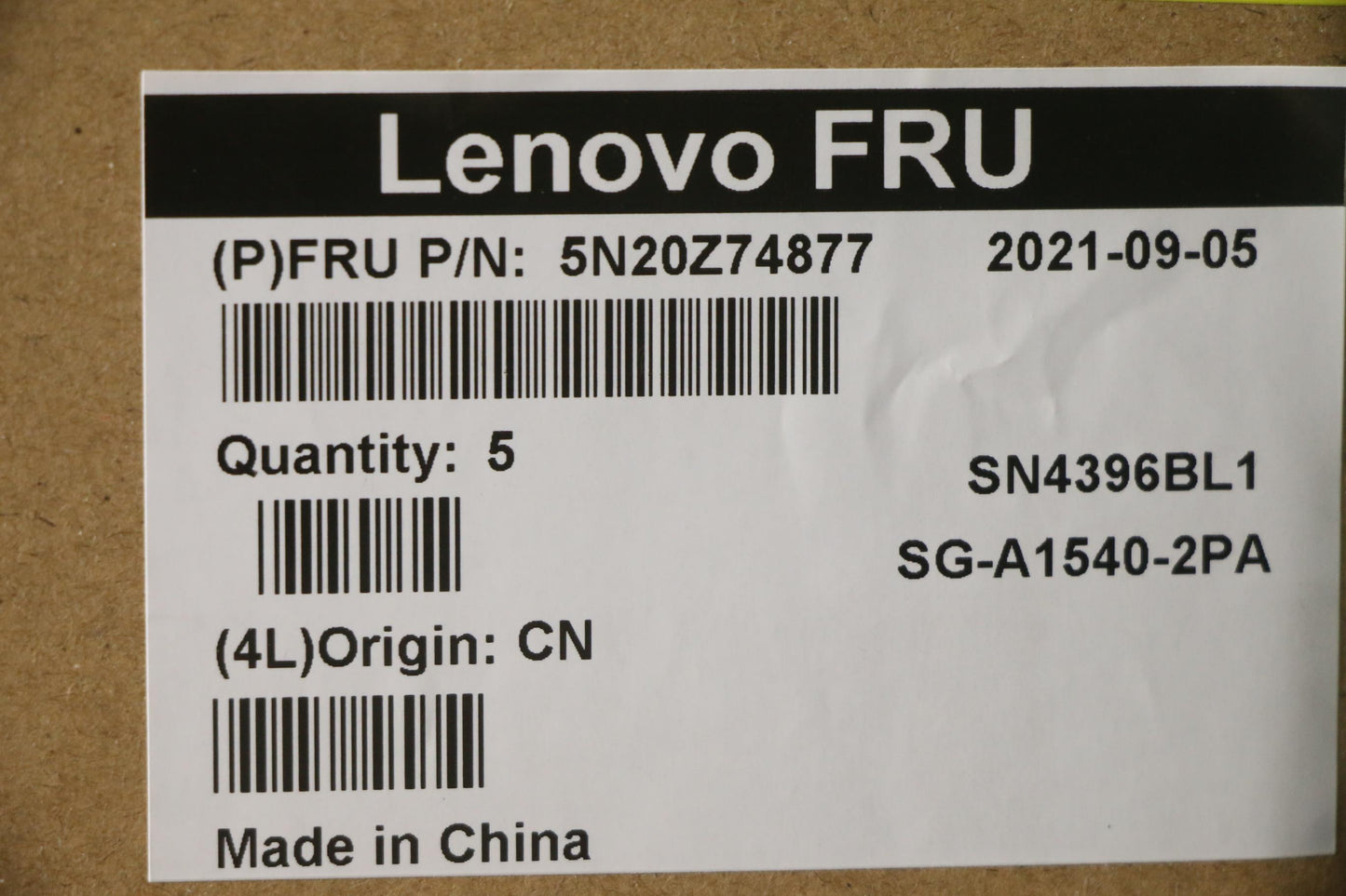 Lenovo Keyboard, Internal - 5N20Z74877