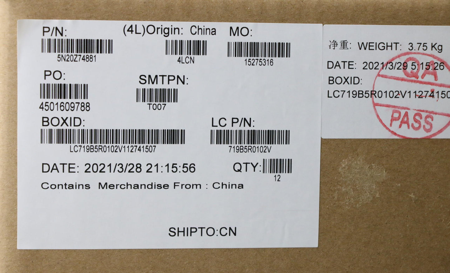 Lenovo Keyboard, Internal - 5N20Z74881
