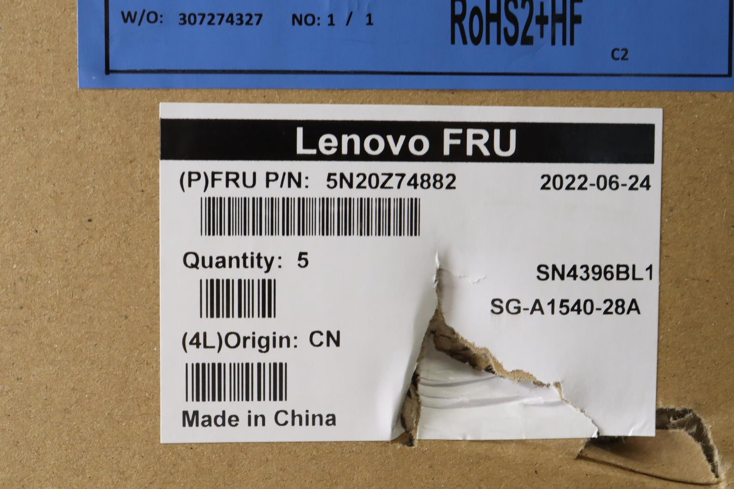 Lenovo Keyboard, Internal - 5N20Z74882