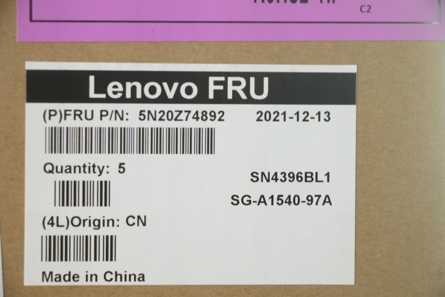 Lenovo Keyboard, Internal - 5N20Z74892