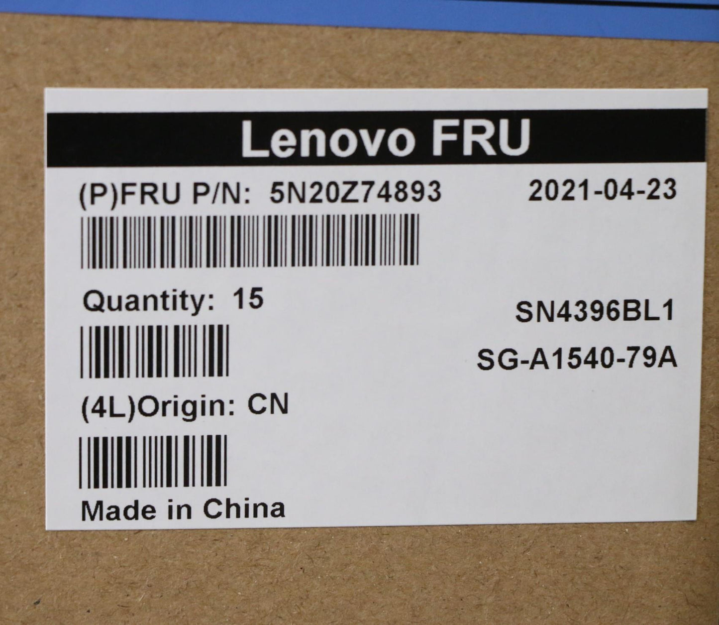 Lenovo Keyboard, Internal - 5N20Z74893