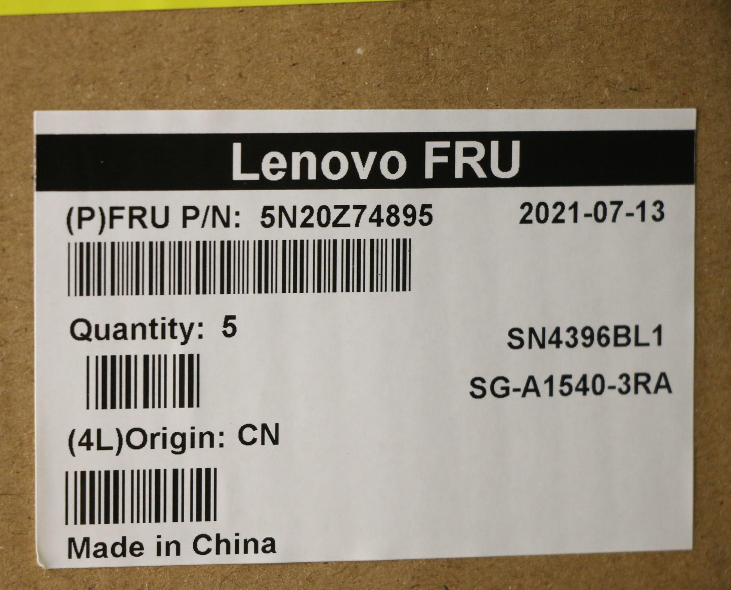 Lenovo Keyboard, Internal - 5N20Z74895