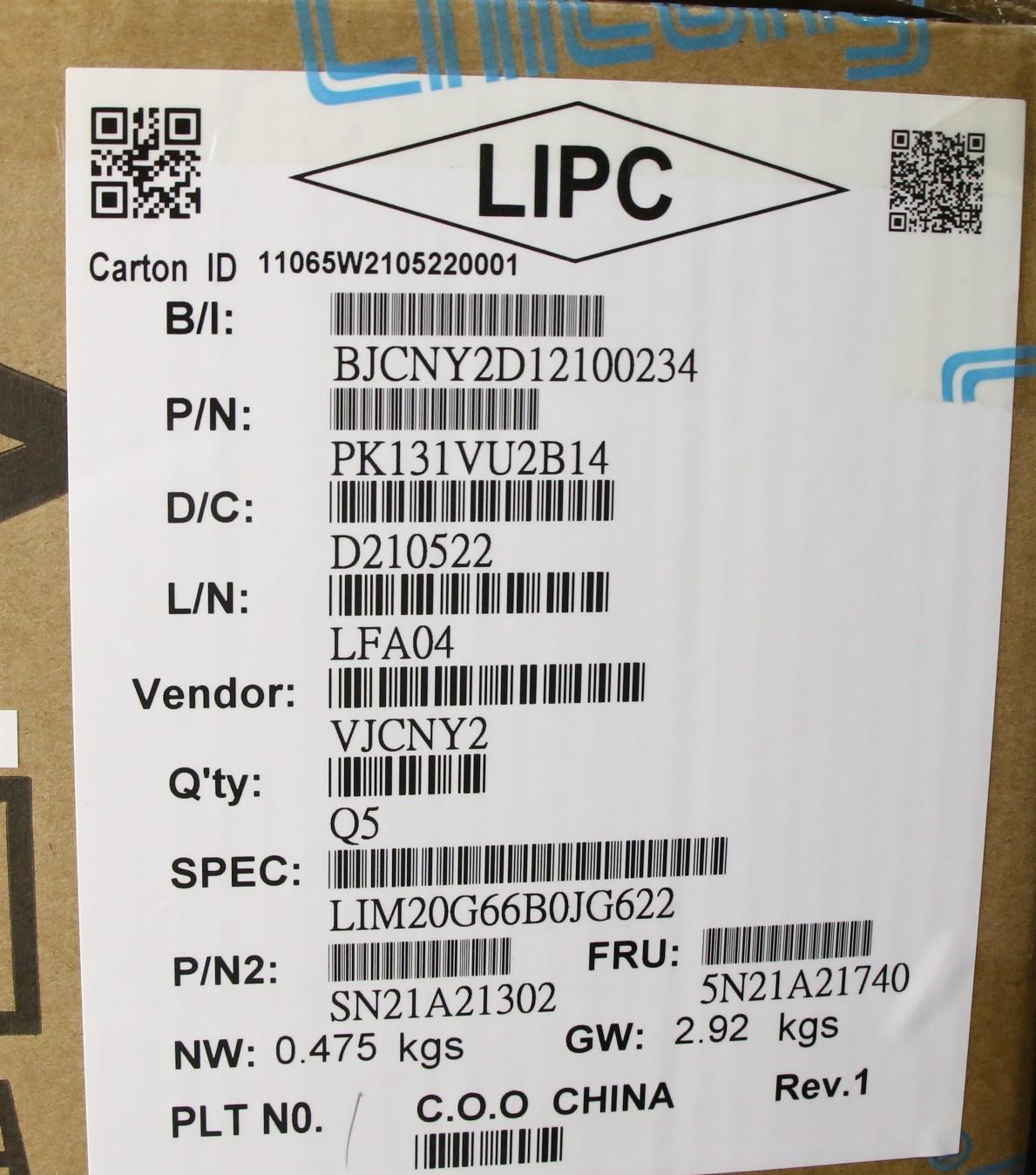 Lenovo Nb_Kyb Cs21Kbd Sktop Chy,Bl,Bk - 5N21A21740