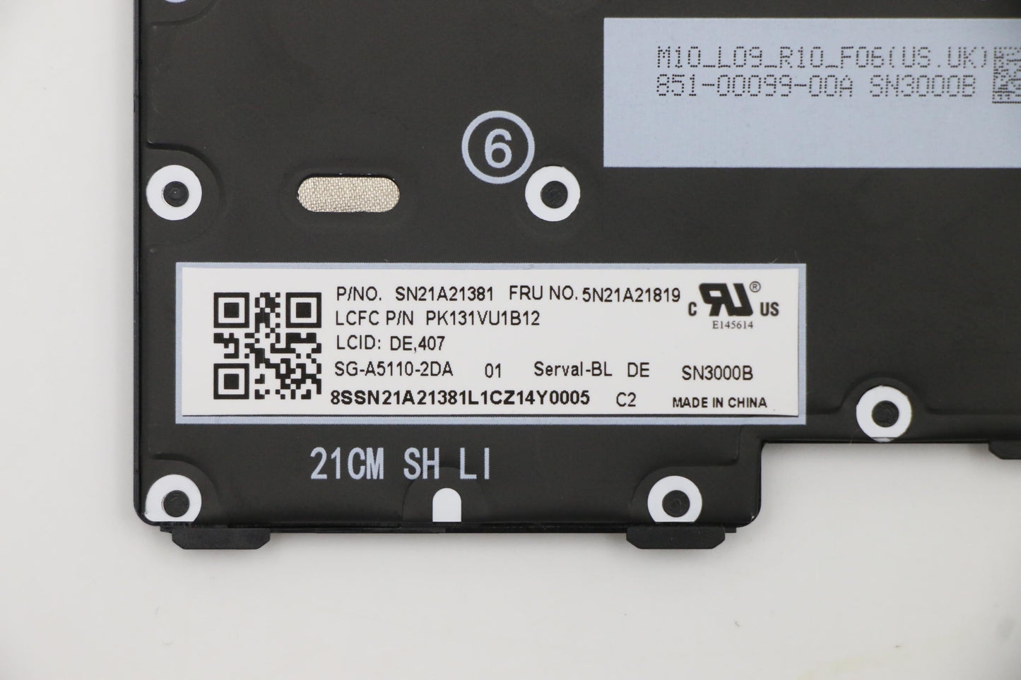 Lenovo Nb_Kyb Cs21Kbd Sktop Ltn,Bl,Bk - 5N21A21819