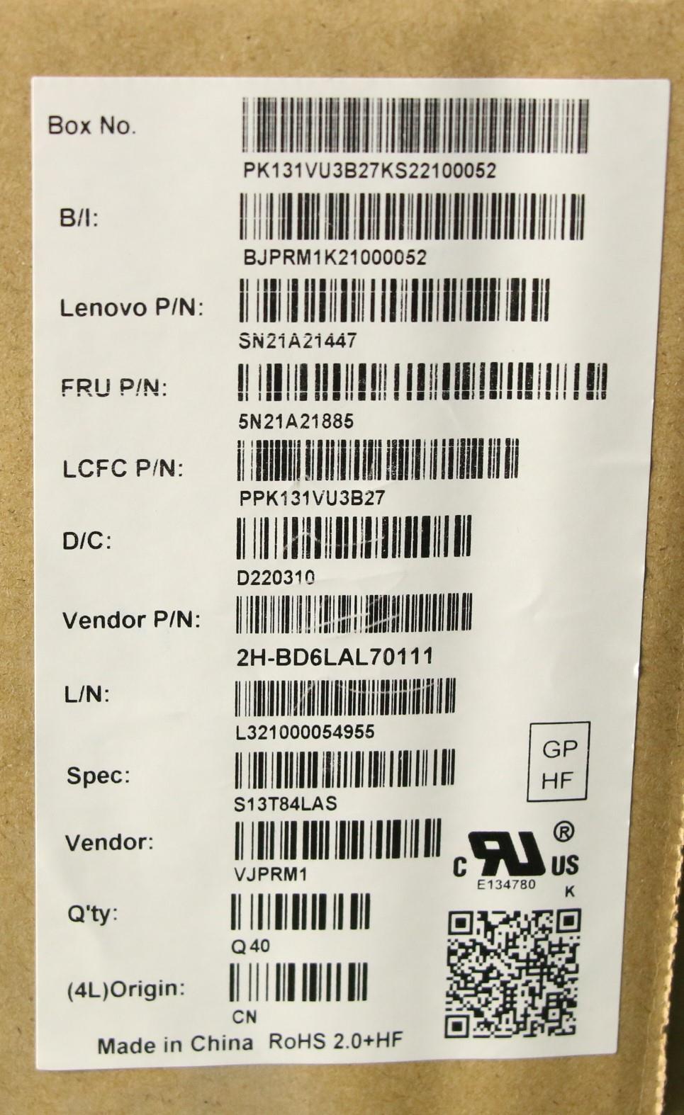 Lenovo Nb_Kyb Cs21Kbd Sktop Pmx,Bl,Bk - 5N21A21885