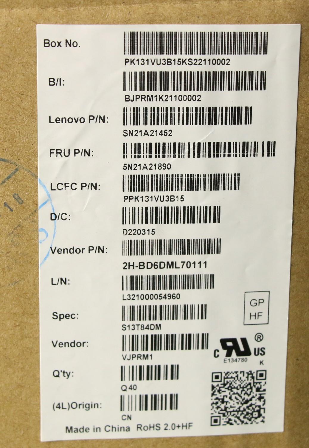 Lenovo Nb_Kyb Cs21Kbd Sktop Pmx,Bl,Bk - 5N21A21890