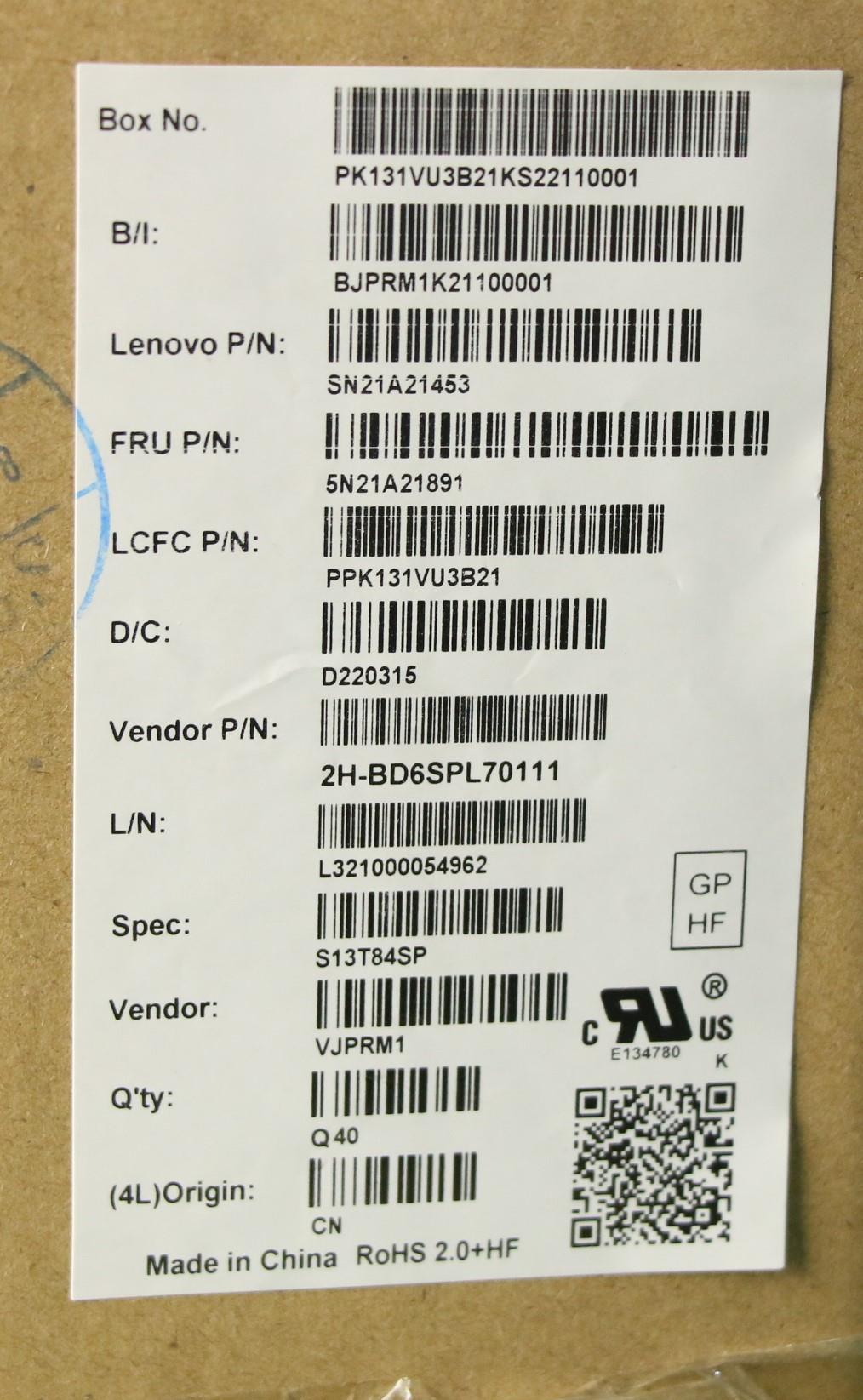 Lenovo Nb_Kyb Cs21Kbd Sktop Pmx,Bl,Bk - 5N21A21891