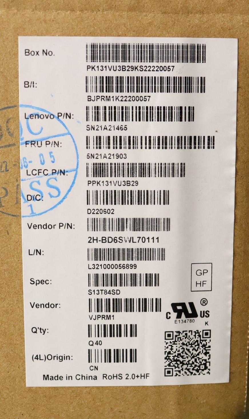 Lenovo Nb_Kyb Cs21Kbd Sktop Pmx,Bl,Bk - 5N21A21903