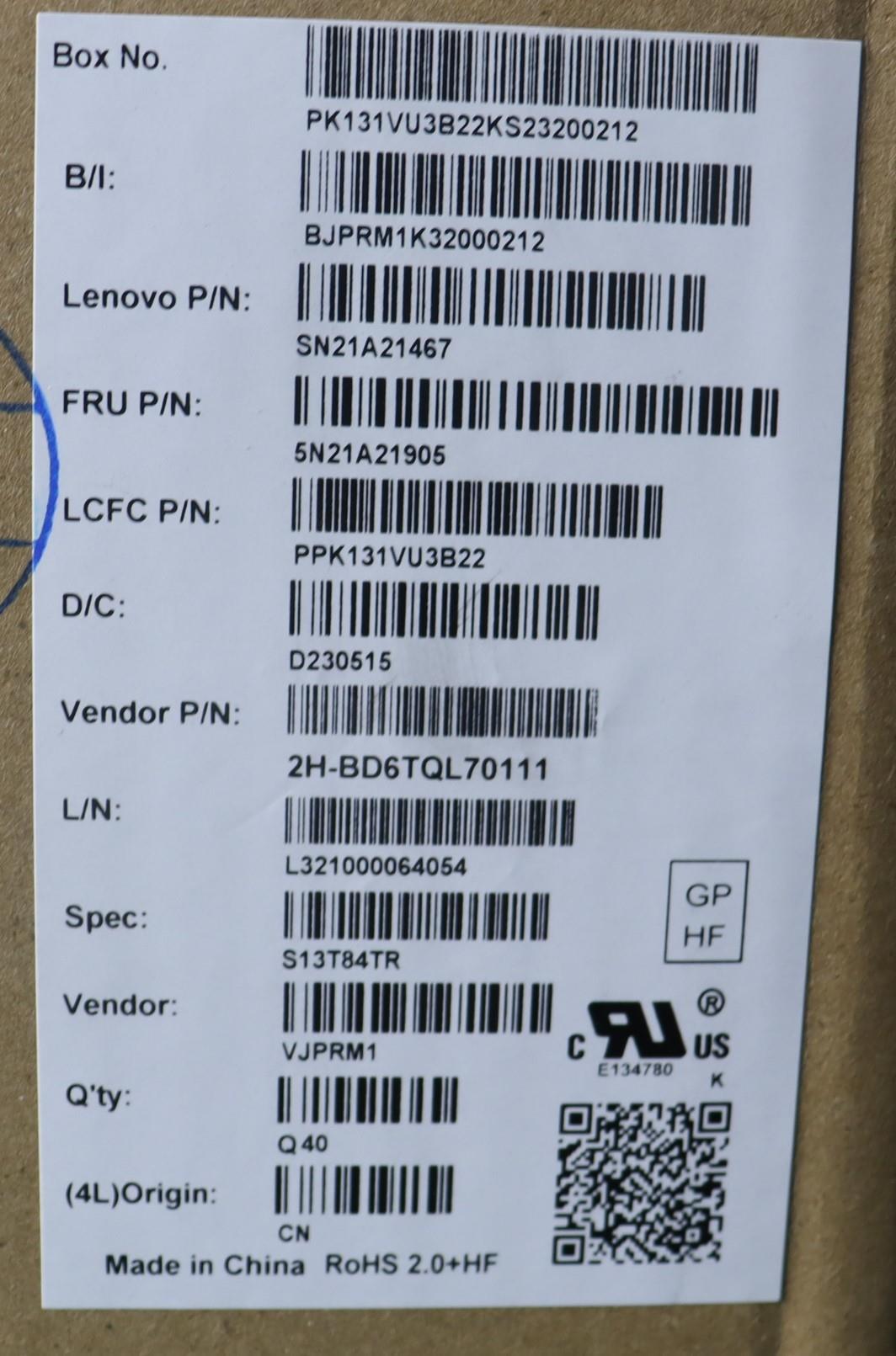 Lenovo Nb_Kyb Cs21Kbd Sktop Pmx,Bl,Bk - 5N21A21905