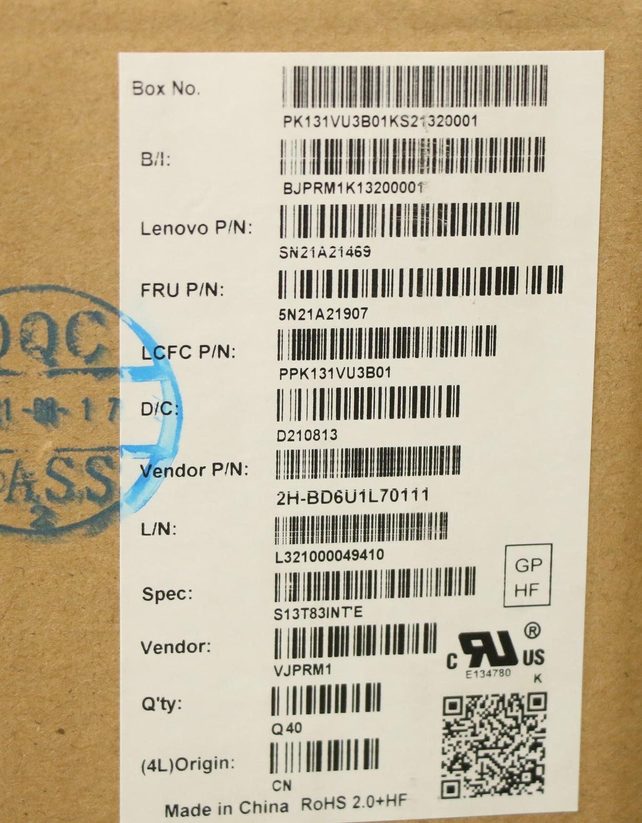 Lenovo Nb_Kyb Cs21Kbd Sktop Pmx,Bl,Bk - 5N21A21907